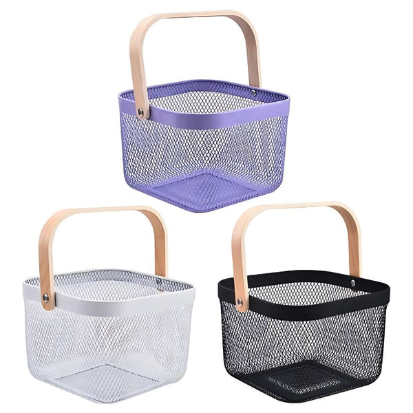 Iron Mesh Square Basket