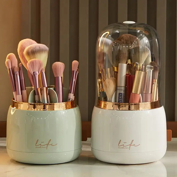 360°Rotating Makeup Brush Holder